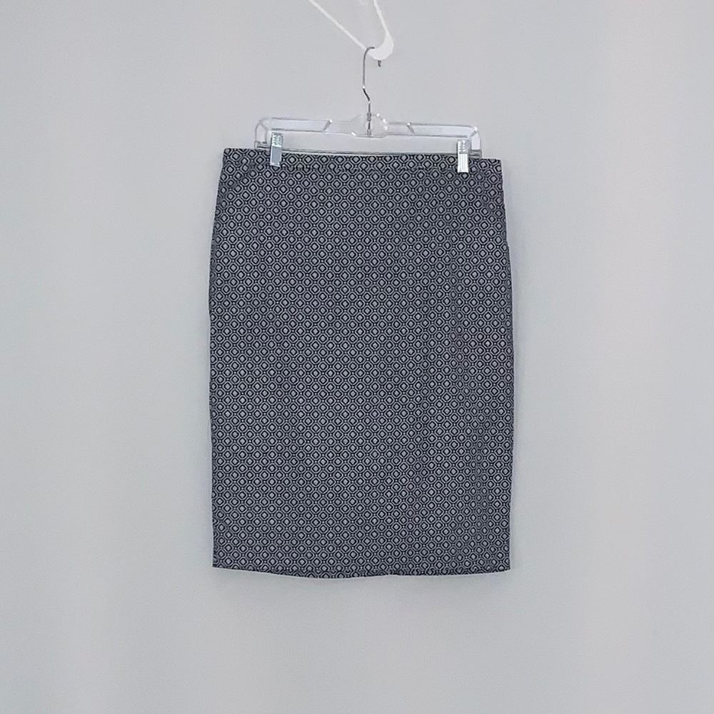 Pure Collection Navy/White Pencil Skirt